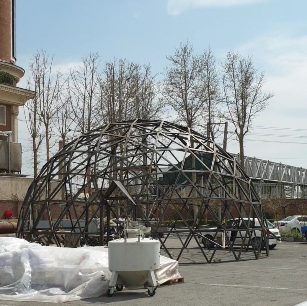 Trial installation of a 66-meter structure – igloo-villa